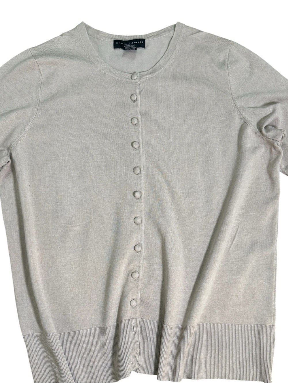Grace Elements Light Sage Button-Up Cardigan